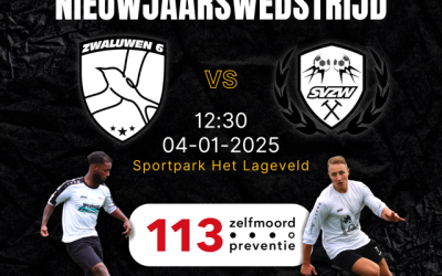 Zaterdag 4 januari: SVZW 6 – SVZW 10